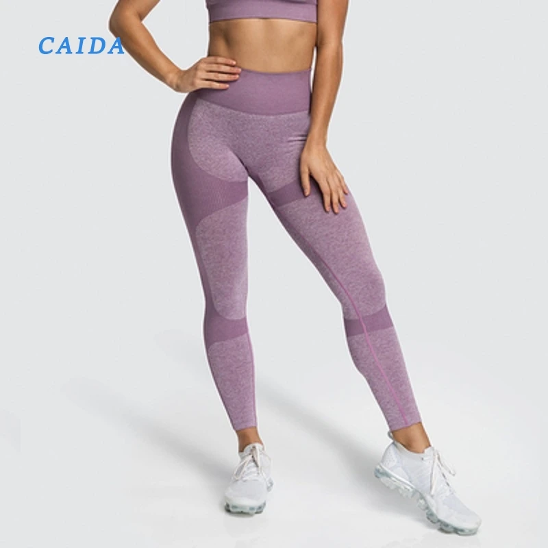 

Женские спортивные Леггинсы CAIDA для фитнеса, йоги, бесшовные леггинсы с высокой талией, штаны для бега и тренировок в тренажерном зале, спорт...