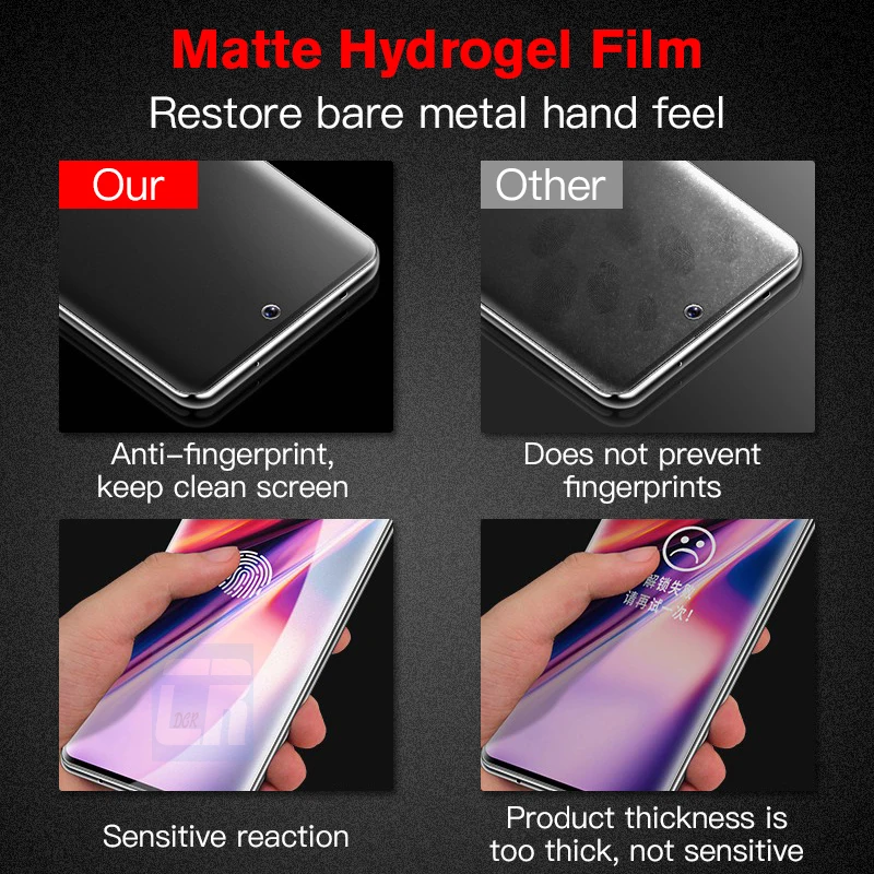 1-3PCS Full Curved Matte Hydrogel Film for Xiaomi Note 10 CC9 9T Pro A3 A2 Screen Protector Film for Xiaomi 11 10 9 Lite 8 9 SE