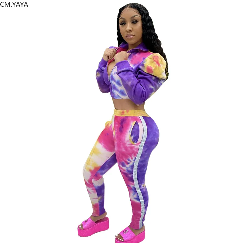 Женские спортивные костюмы из двух предметов укороченный топ с рукавами