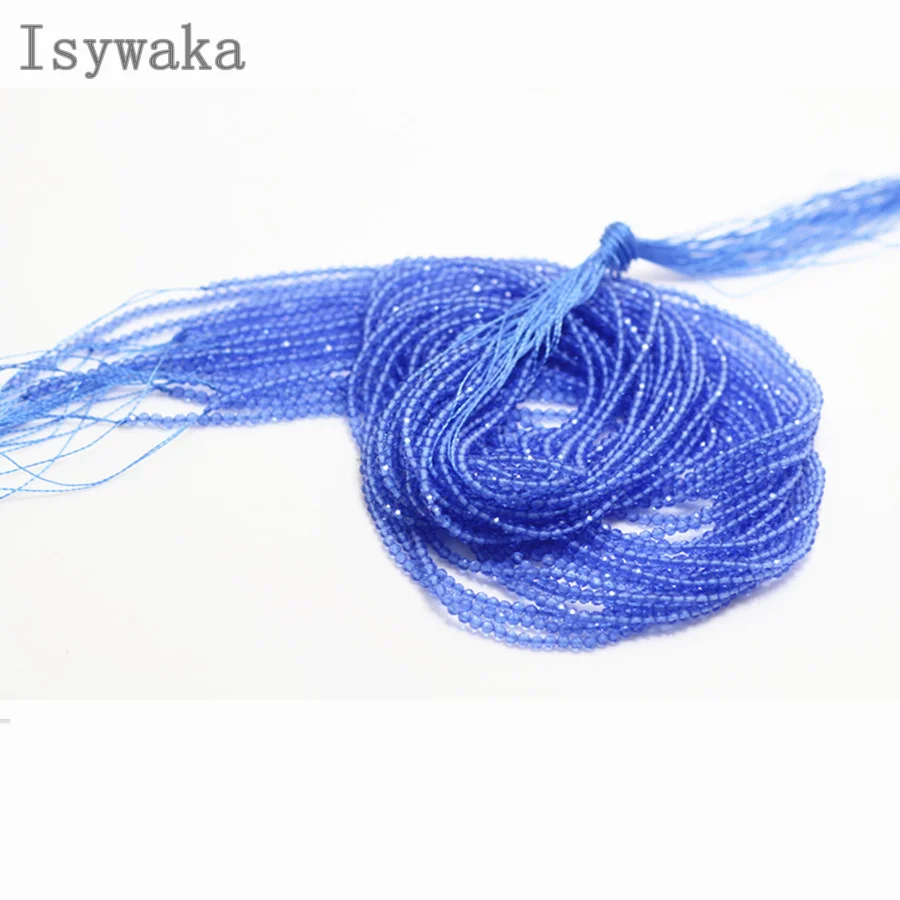 Light Blue Isywaka гранат красный 2 мм 170 шт индийские кристаллические граненые бусины футбольные круглые стеклянные бусины для рукоделия - Цвет: Light Blue