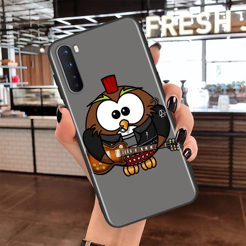 

Soft TPU Cover Lovely Animal Owl for OnePlus Nord N100 N10 8T 8 7T 7 6T 6 5T Pro Black Phone Case