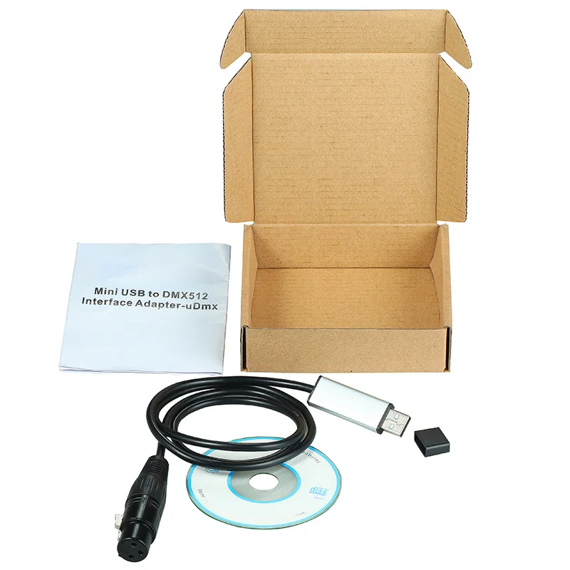 USB к DMX интерфейсный адаптер светодиодный DMX512 компьютерный ПК сценический
