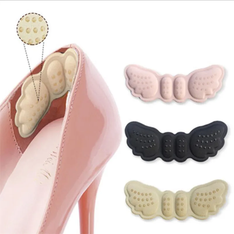

3pairs Women Insoles for High Heels Butterfly Adjust Size Heel Liner Grip Protector Sticker Pain Relief Foot Care Insert Cushion