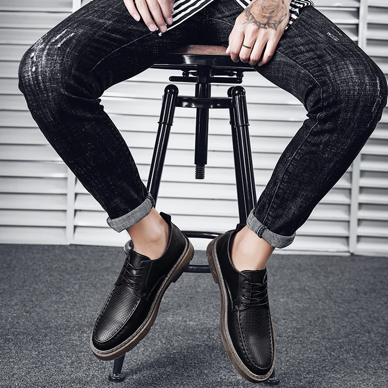 

Zapatos Casuales Para Hombre De Cuero Leather Casual Shoes Men Sapatos Fashion Mens Causal Zapatos Casuales Hot Sale