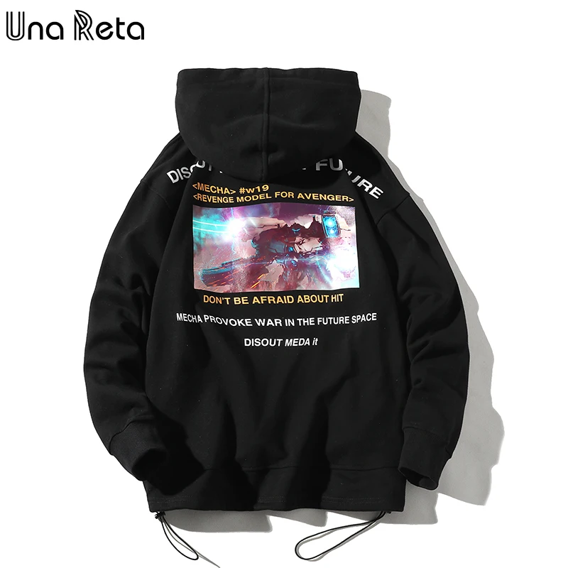 Толстовка с капюшоном UnaReta Man уличная для скейтборда толстовка в стиле хип-хоп