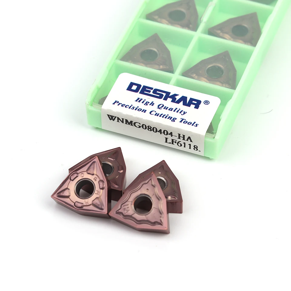 

WNMG080404 WNMG080408 WNMG080412 HS MM MS MA JMS MQ R-S L-S LF6118 DESKAR original carbide CNC lathe tool stainless steel