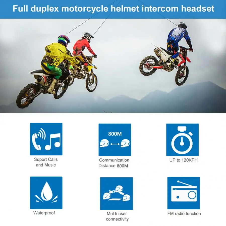 1 пара TCOM SC X2 с функцией Интерком на двоих в радиусе до Hands free Шлемы гарнитуры