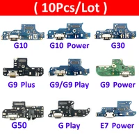 10pcslot usb charger charging board dock port connector flex cable for moto g pro stylus g play g30 g10 g50 e7 g9 power plus
