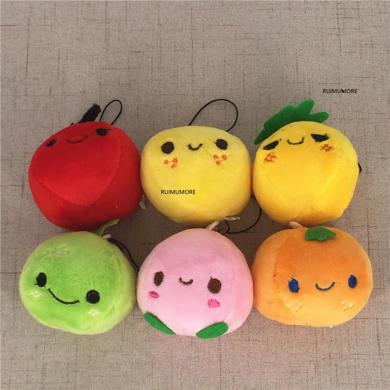 Little 4-13cm Approx. Plush fruit Toy Kid's stuffed Vegetable plush doll with key chain | Игрушки и хобби