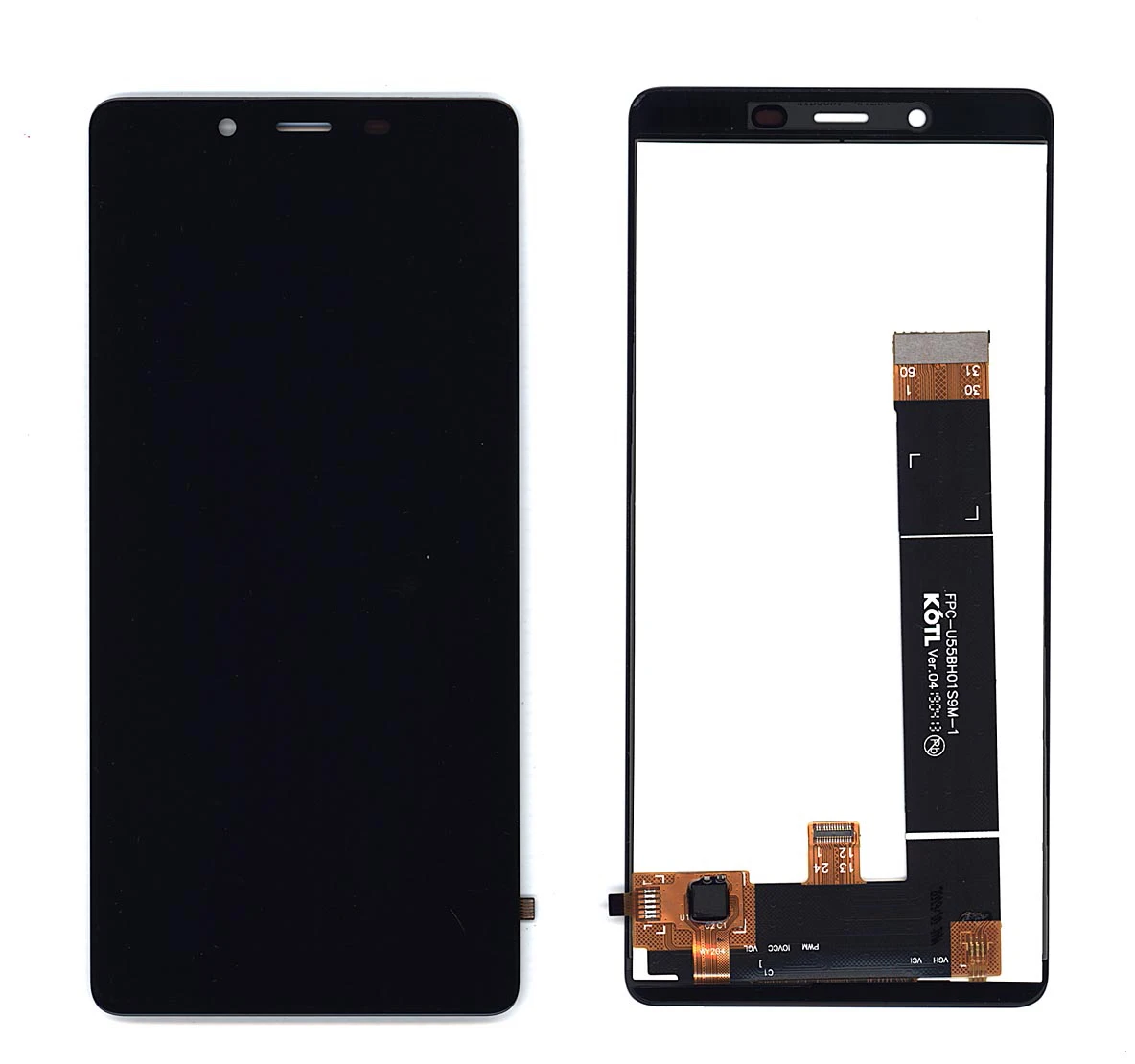 Дисплей (матрица + тачскрин) для Nokia 1 Plus черный | Мобильные телефоны и аксессуары