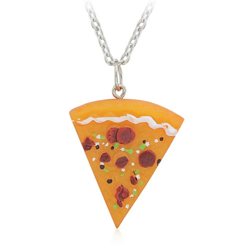 

1 Pcs Products Best Friends Lovers Friendship Pizza Pendant Necklace Set Necklace Exquisite Workmanship Stylish