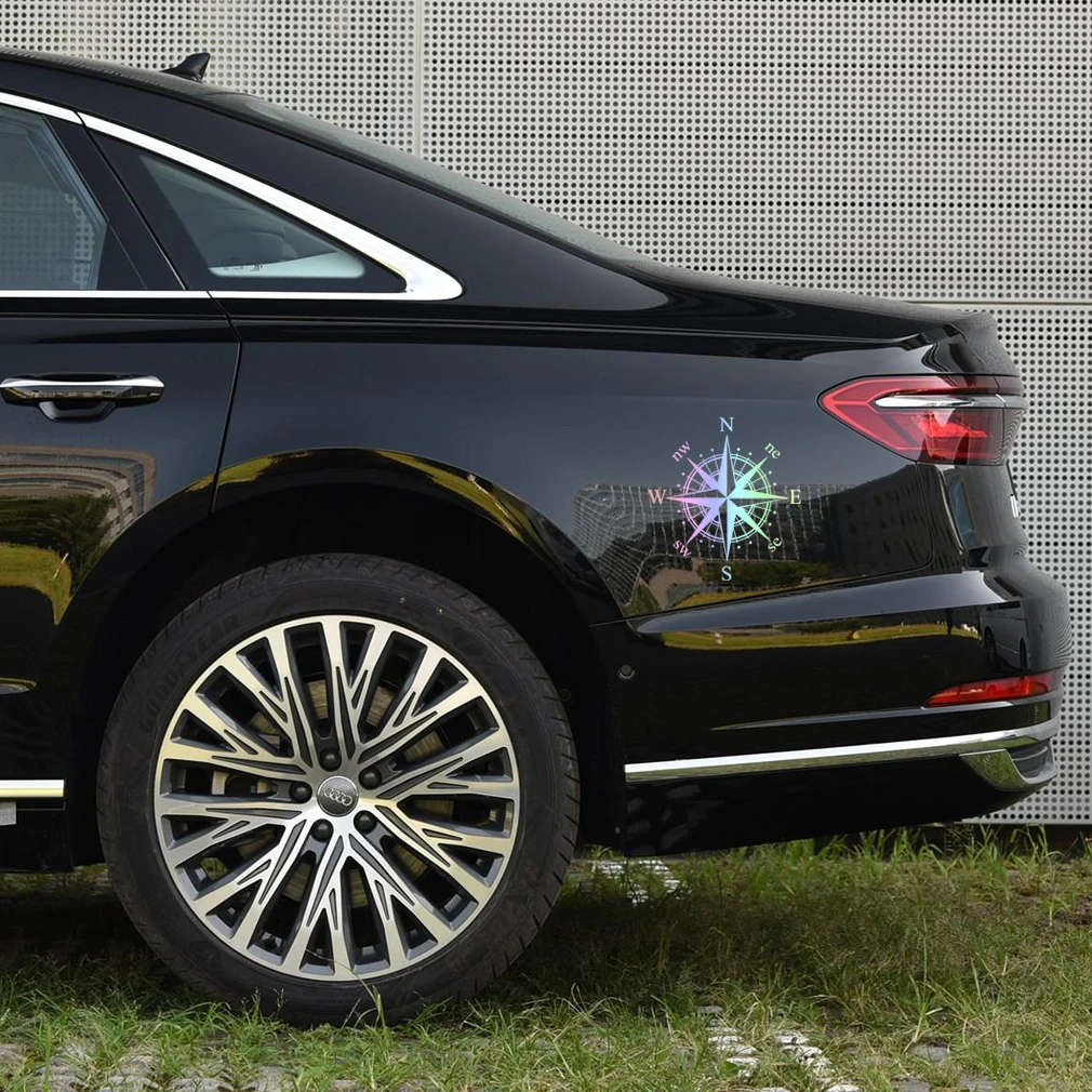 1 шт. Универсальный Автомобильный стикер компас роза виниловый деколь отражающий