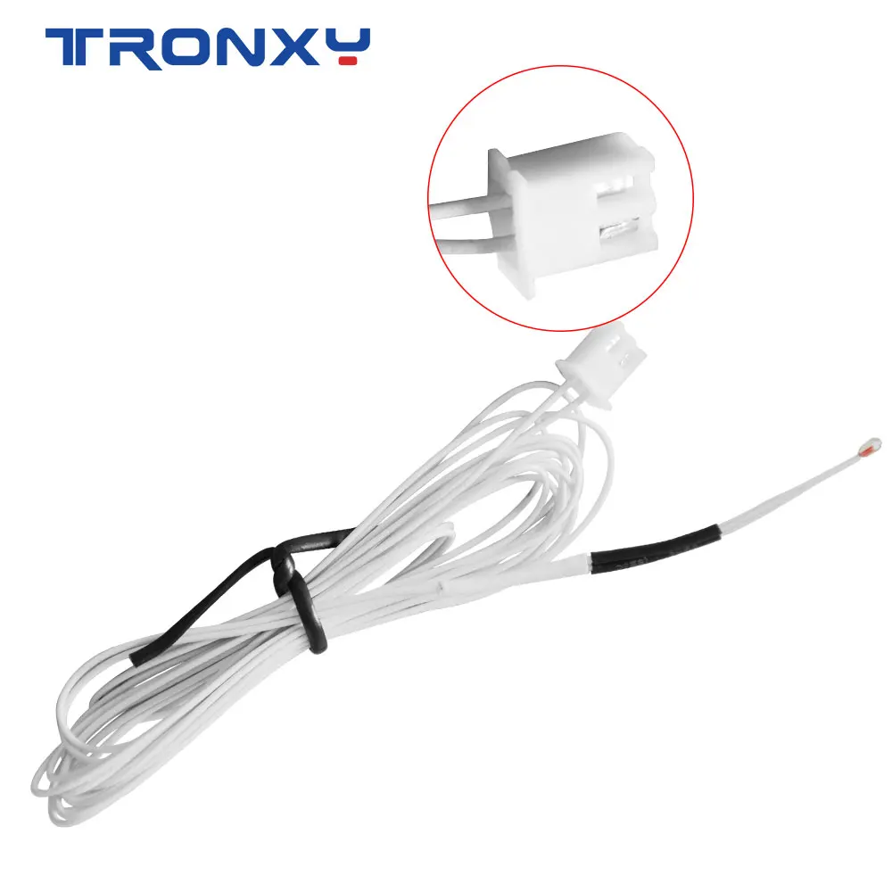 Tronxy 5 шт. 100k Ом NTC 3950 Термисторы с температурным датчиком клеммный кабель для