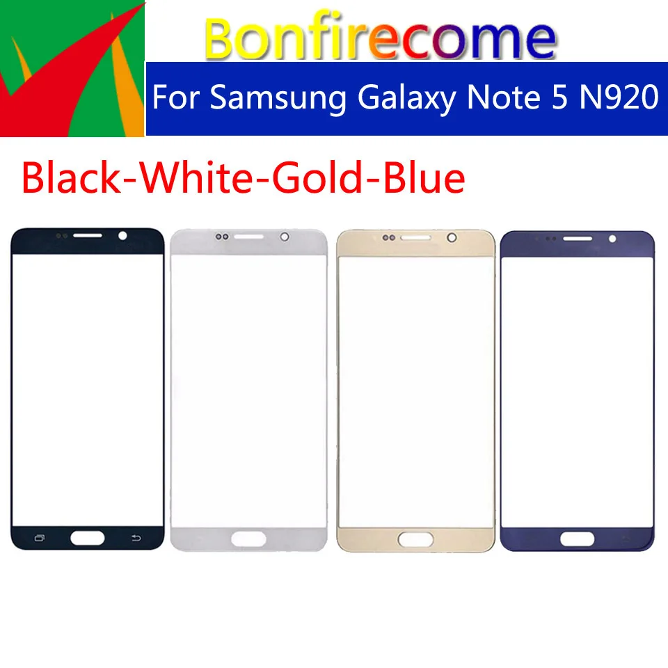 10 шт. Note5 сенсорный экран для Samsung Galaxy Note 5 N920 N920I N920G N920DS N920A N920T ЖК-дисплей передних боковых Стекло Сенсорный экран объектив