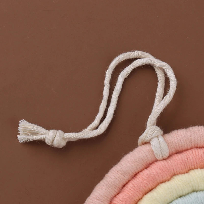 

6 Layers Macrame Rainbow Wall Decor for Bedroom Nursery Baby Kids Rooms Colorful Tapestry Rope Woven Tassel Wall Hanging Toys