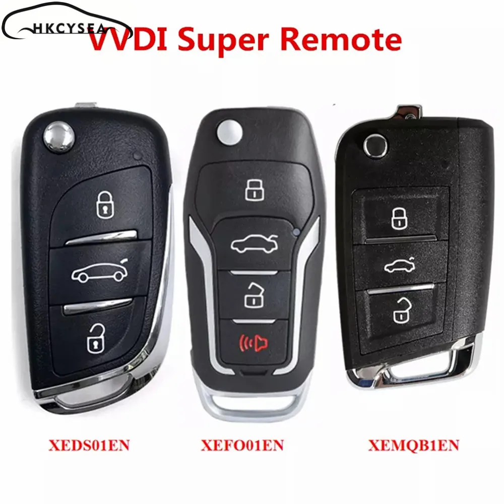 Xhorse 1/2/5 шт./лот Универсальный DS MQB стиль VVDI супер пульт с чипом XT27 для MINI Key Tool MAX VVDI2