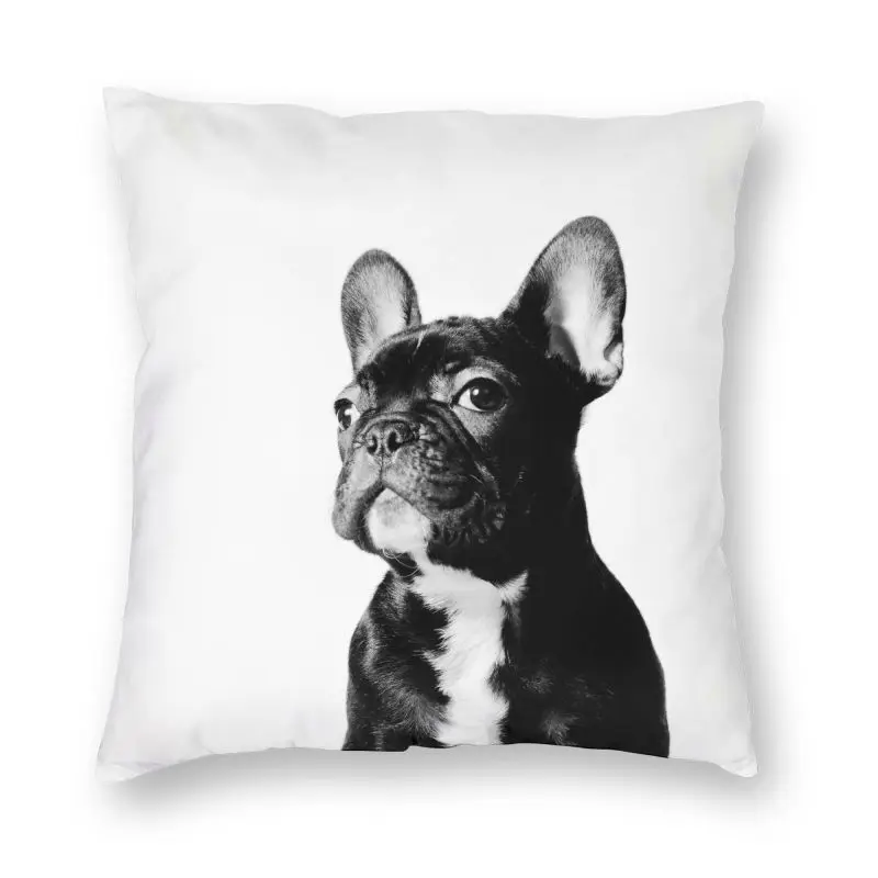 

Cute Pet French Bulldog Cushion Cover Frenchie Dog Lover Floor Pillow Case for Living Room Cool Pillowcase Home Decoration