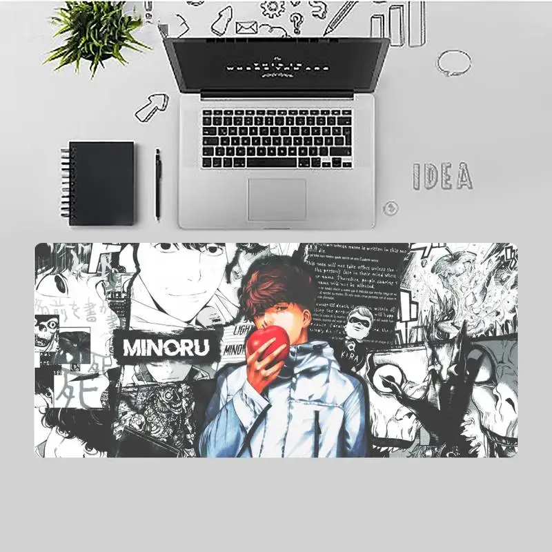 

Death Note hot Keyboards Mat Rubber Gaming mousepad Desk Mat X XL XXL Non-slip Cushion Thickness 2mm LockEdge equal LE