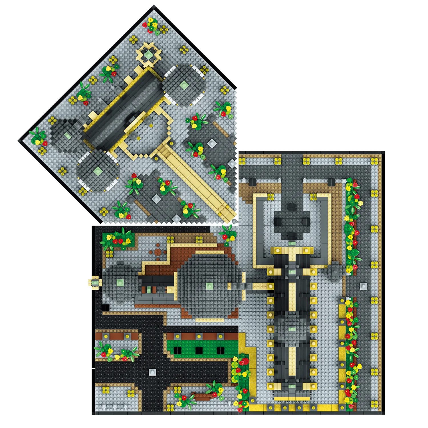 

LZ8029 Diamond Small Particle Building Model Series Magic Castle Building Block Toy for Children Gifts