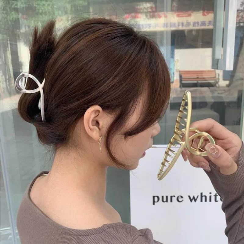 

Новинка 2021, женская элегантная металлическая шпилька для волос с геометрическим рисунком, винтажная шпилька для волос, модные аксессуары д...