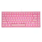 Механическая игровая клавиатура HUO JI TKL, 84-клавишная RGB светодиодная подсветка, переключатель Outemu со съемным разъемом Type-c на USB, розовая