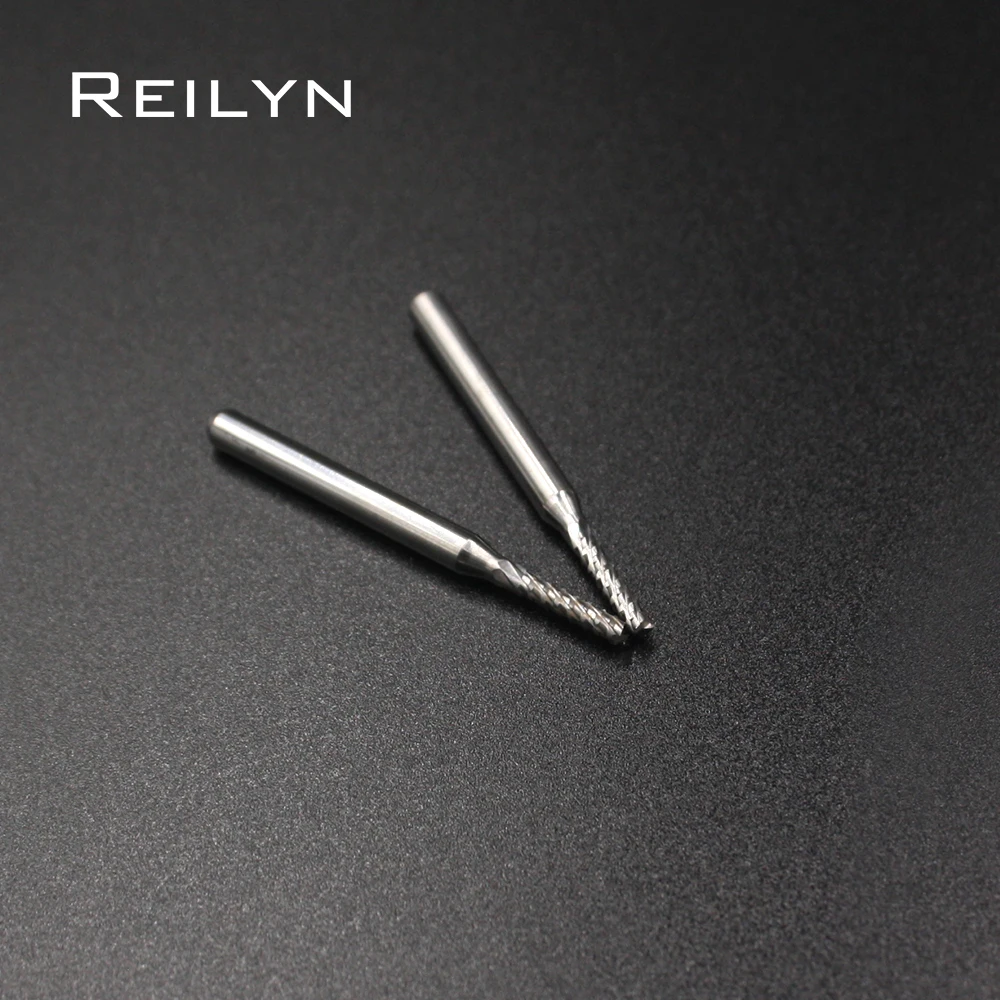 

10PC 3.175x1.9x10.5mm Carbide end mill PCB milling cutter CNC cutter mini drill bit Tungsten Carbide router PCB routering tool