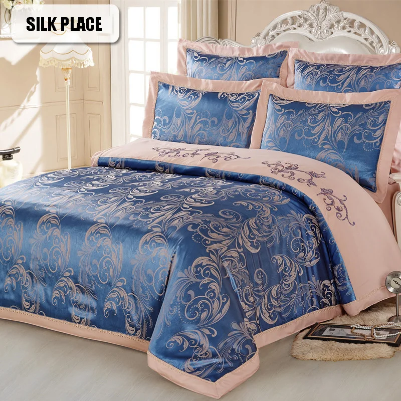 Шелк Место высокое качество хлопок домашний текстиль из жаккарда Пододеяльник