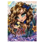 Мультяшная девушка с большими глазами 5d алмазная живопись своими руками полная квадратная круглая Алмазная вышивка детская спальня декор для 2021 Новое поступление