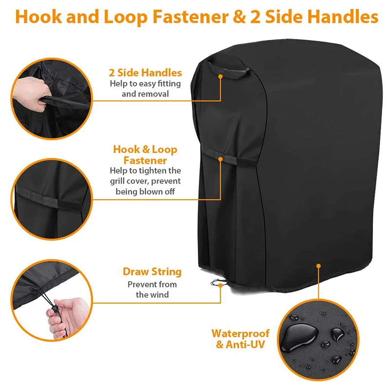 Барбекю Гриль Крышка 30 дюймов Водонепроницаемый газовый гриль крышка