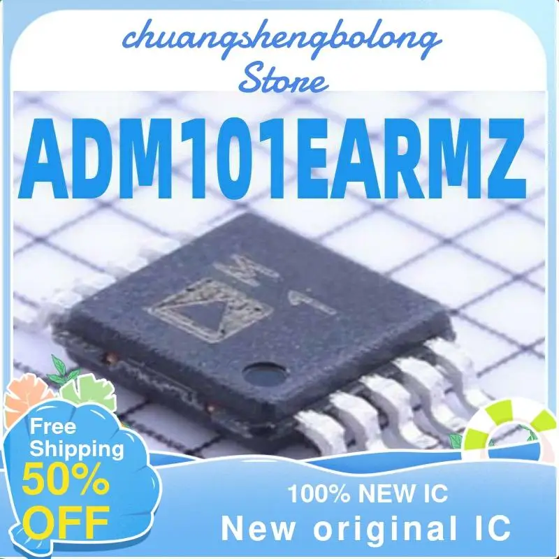 

10-200PCS ADM101EARMZ ADM101EARM ADM101 MSOP-10 M01 New original IC transceivers