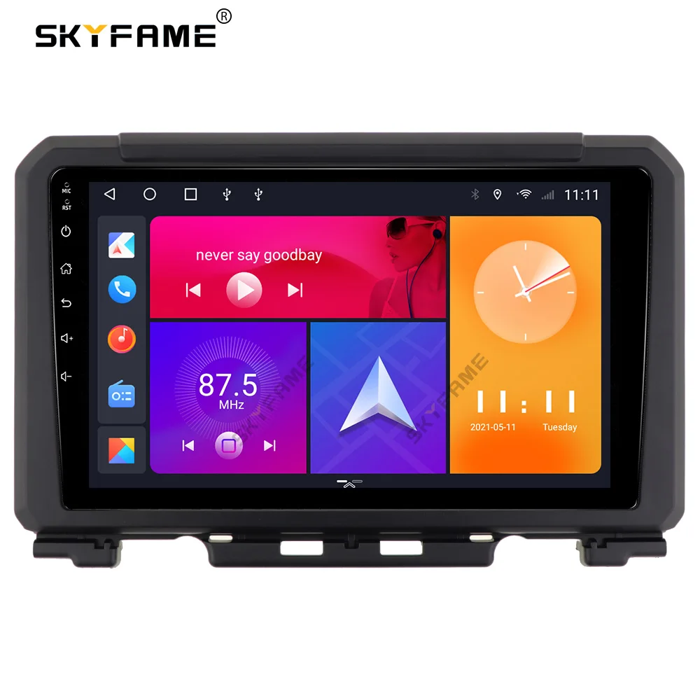 SKYFAME Автомобильная Рамка адаптер для Suzuki Jimny 2018 + Android Радио Аудио приборная панель