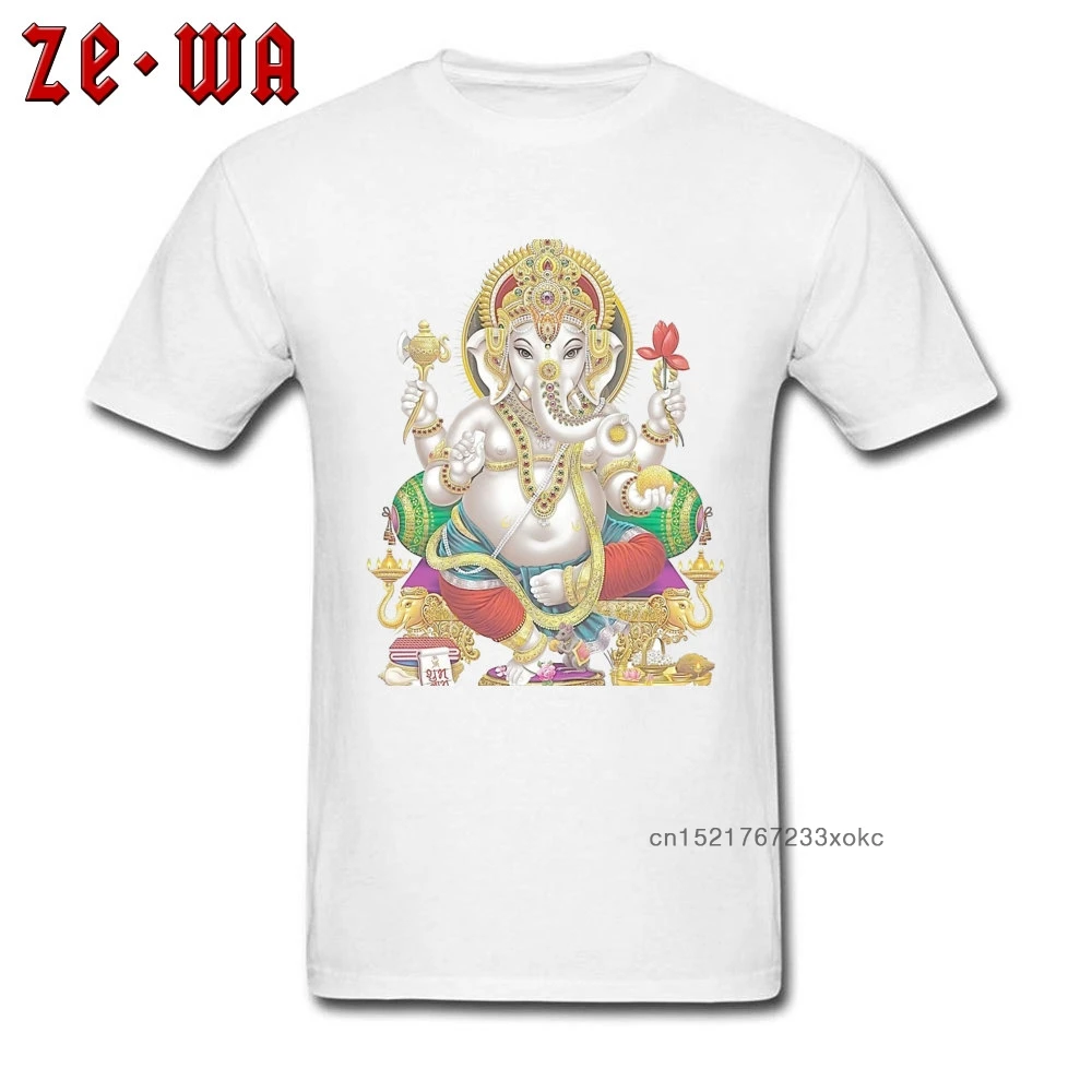 Мужская футболка с принтом слона белая хлопковая Футболка круглым вырезом и