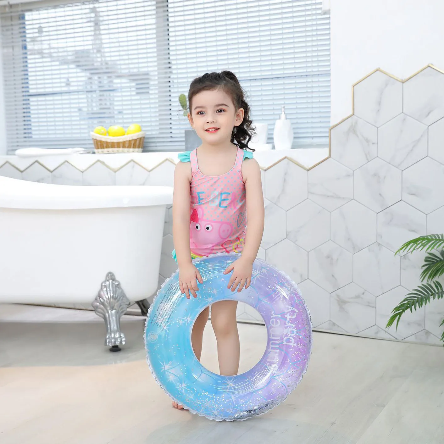 Детский круг для плавания YUYU для взрослых на надувной круглой трубе Sky Tube для вечеринок на пляже летних игрушек Звездное плавание на плавучей платформе.