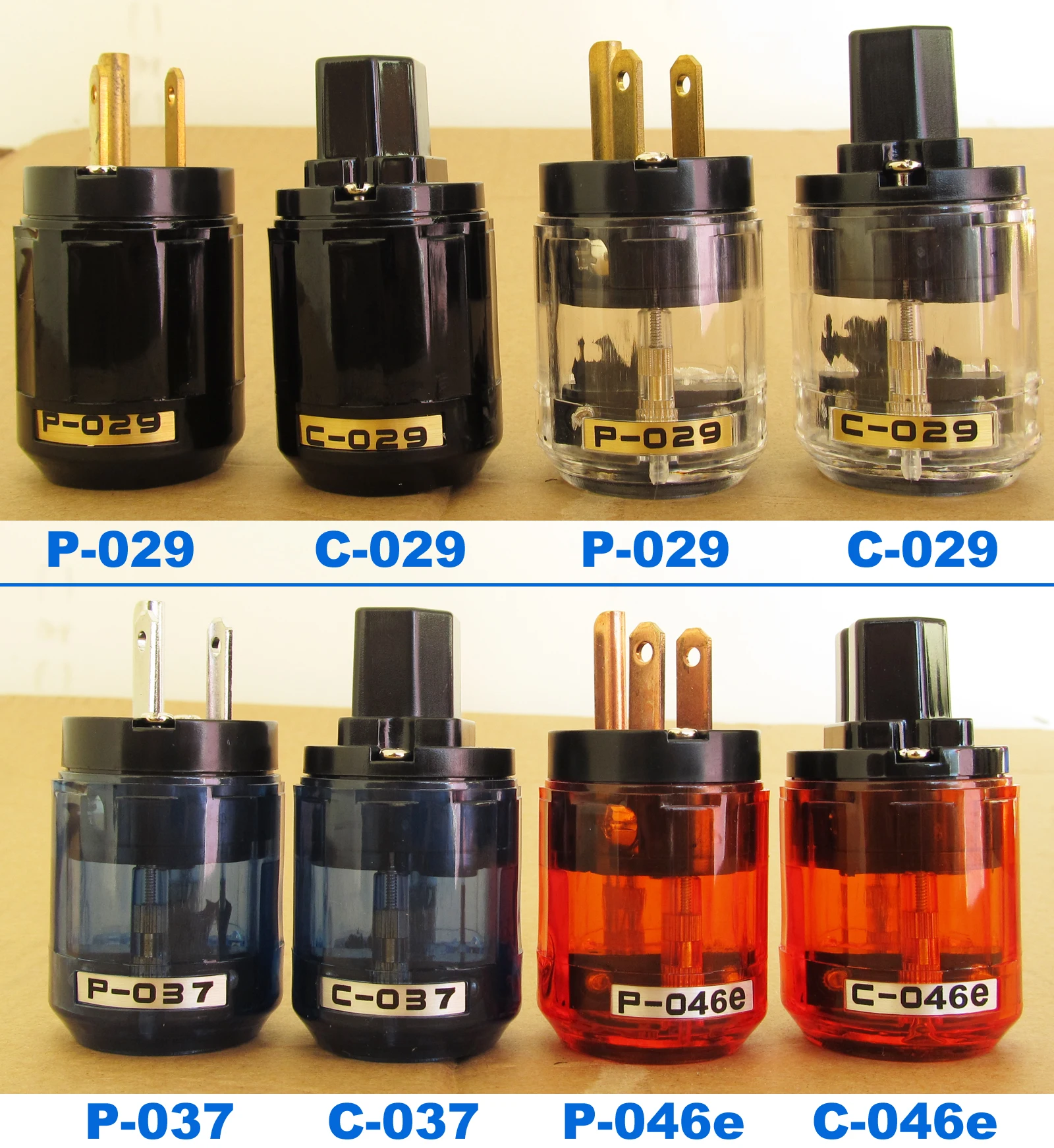 

1pc High Quality Gold Plated 3pin US Power Male Female IEC Connector for Audio