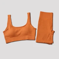 summer sportswear women 2021 seamless yoga set sports bra athletic shorts fitness suit running workout short suit gym clothing