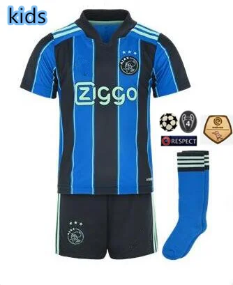 

21 22 new ajaxes kids kit soccer jerseys away TADIC KLAASSEN PROMES NERES CRUYFF ajaxed jersey child football with socks p