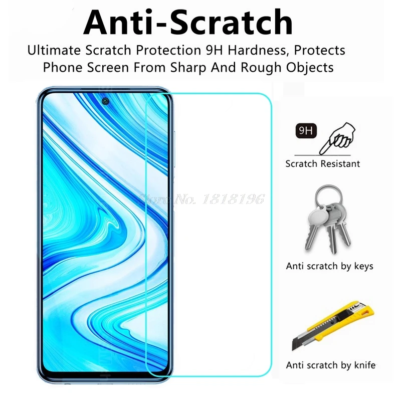 Закаленное стекло для Xiaomi Redmi Note 9S ультратонкая прозрачная защитная пленка