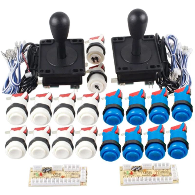 American Style Joystick Arcade Game DIY Parts for Raspberry pi Mame Zero Delay USB Encoder 8 Way 28mm Push Button | Спорт и