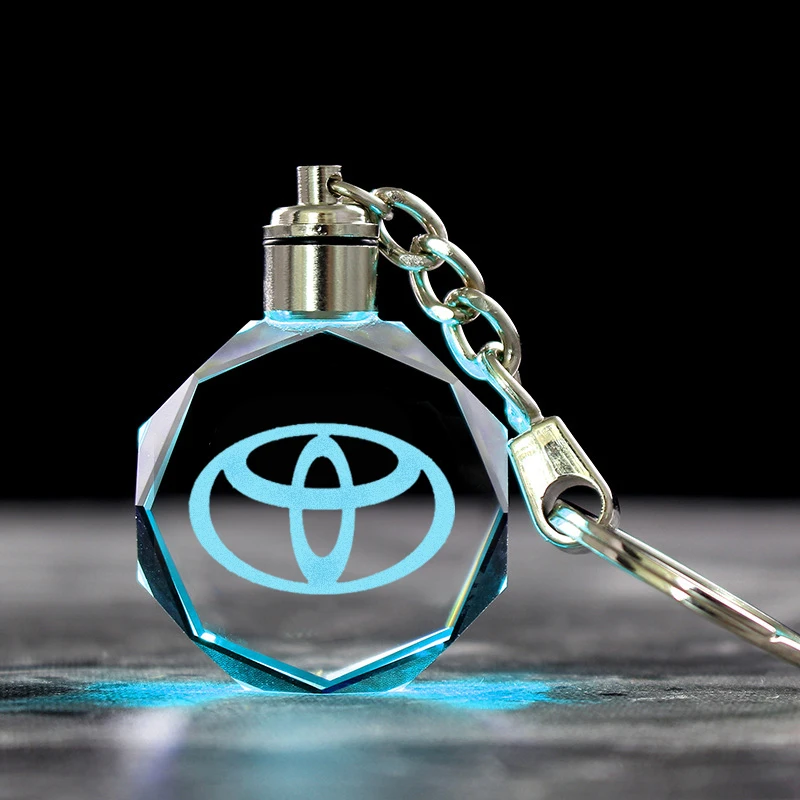 Креативный 3d-брелок из стекла металлическая многоцветная Лампа - Цена: 4.35