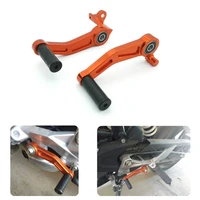 motorcycle foot brake lever gear shifting lever pair cnc aluminum pedal for ktm duke 125 200 390 2013 2017 2019