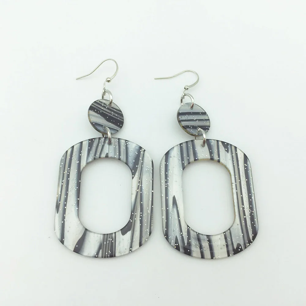 Серьги-кольца женские акриловые в богемном стиле | Украшения и аксессуары