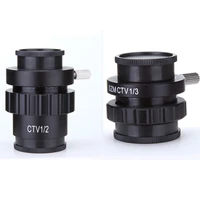 szm ctv 12 13 1x adapter 0 3x 0 5x c mount lens adapter for trinocular stereo microscope hdmi vga usb video camera