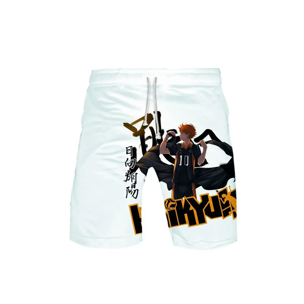 

3 to 14 years Kids Board Shorts Anime Haikyuu Print Swimwear Boys girls Karasuno High School Volleyball Club Beach Shorts