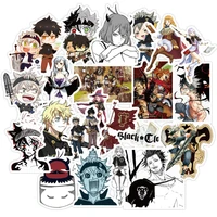 103050pcs anime black clover waterproof stickers diy travel skateboard guitar luggage graffiti stickers kid toy gift decal