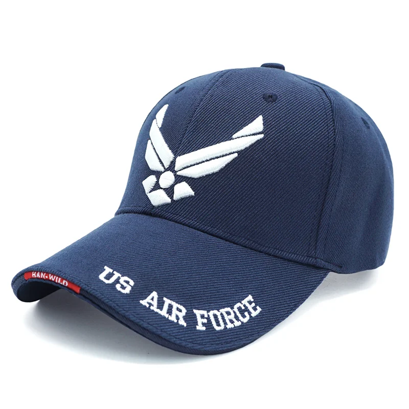 air force navy Новая брендовая мужская тактическая бейсбольная кепка Eagle SWAT, армейская бейсболка, хлопковая кепка, Регулируемая Мужская Уличная Бейсболка Кепка Gorras - Цвет: air force navy