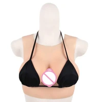 one piece artificial breast transvestites artificial breast inserting breast latex underwear synthetic leather men corset