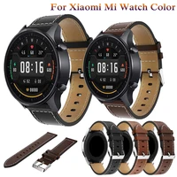 for xiaomi mi watch color strap new genuine leather band 22mm watch strap bracelet watchband wristband for mi watch color sport