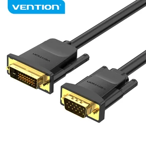vention dvi to vga cable converter 1080p 60hz dvi d 241 pin male to vga male adapter for hdtv monitor projector dvi d vga cable free global shipping