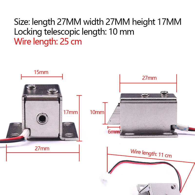 2 шт. электрозамок для дверей DC 12 В | Обустройство дома