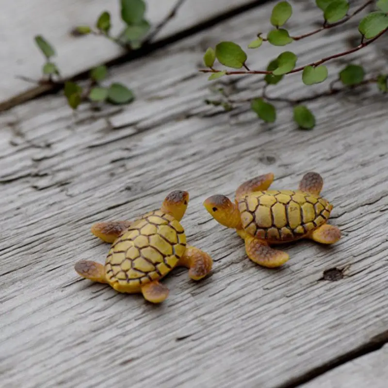 1 шт. мини Реалистичная морская модель черепахи настольный орнамент в виде фигур